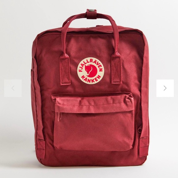 Fjallraven Kanken Scandinavian Classic Large Red Work Travel Reflective Backpack - Picture 2 of 16